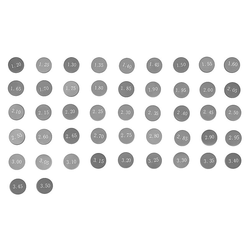 AHL Adjustable Valve Shim Kit 7.48mm O.D. 1.20mm-3.50mm Thick for Kawasaki KX250F KX250 F 2004-2012 (141pcs) - Image 5